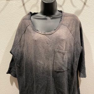 Free people distressed tunic, top, pullover